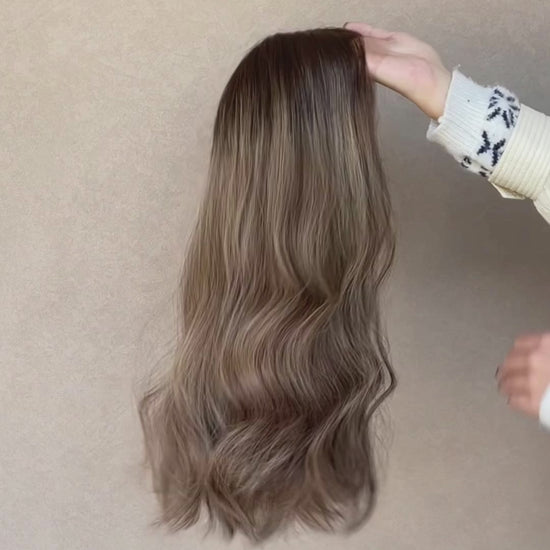 Leah Lace Top Base 100% Human Hair Wigs Showcase GoldenCrownWigs.com