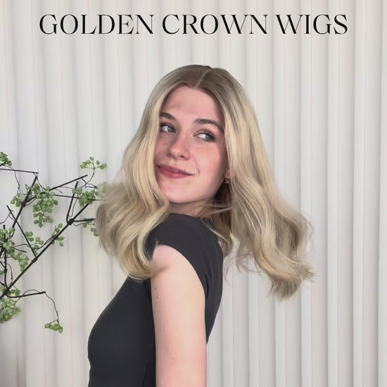 Emma Lace Top Base 100% Human Hair Wigs Model Showcase GoldenCrownWigs.com