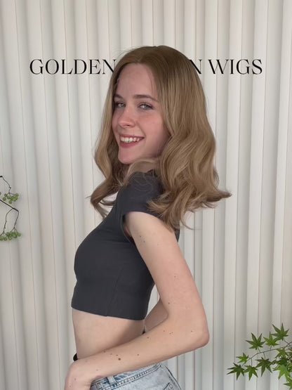 Maya Lace Top Base 100% Human Hair Wigs Model Showcase GoldenCrownWigs.com