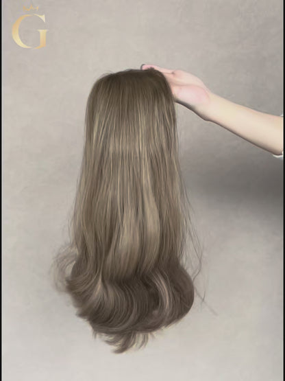 Mia Lace Top Base 100% Human Hair Wigs Showcase GoldenCrownWigs.com