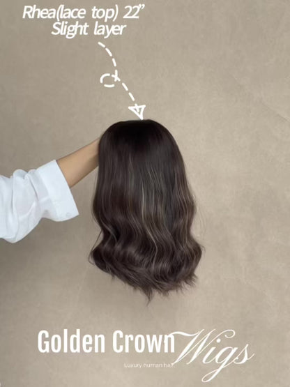 Pearl Lace Top Base 100% Human Hair Wigs (Slight Layer)