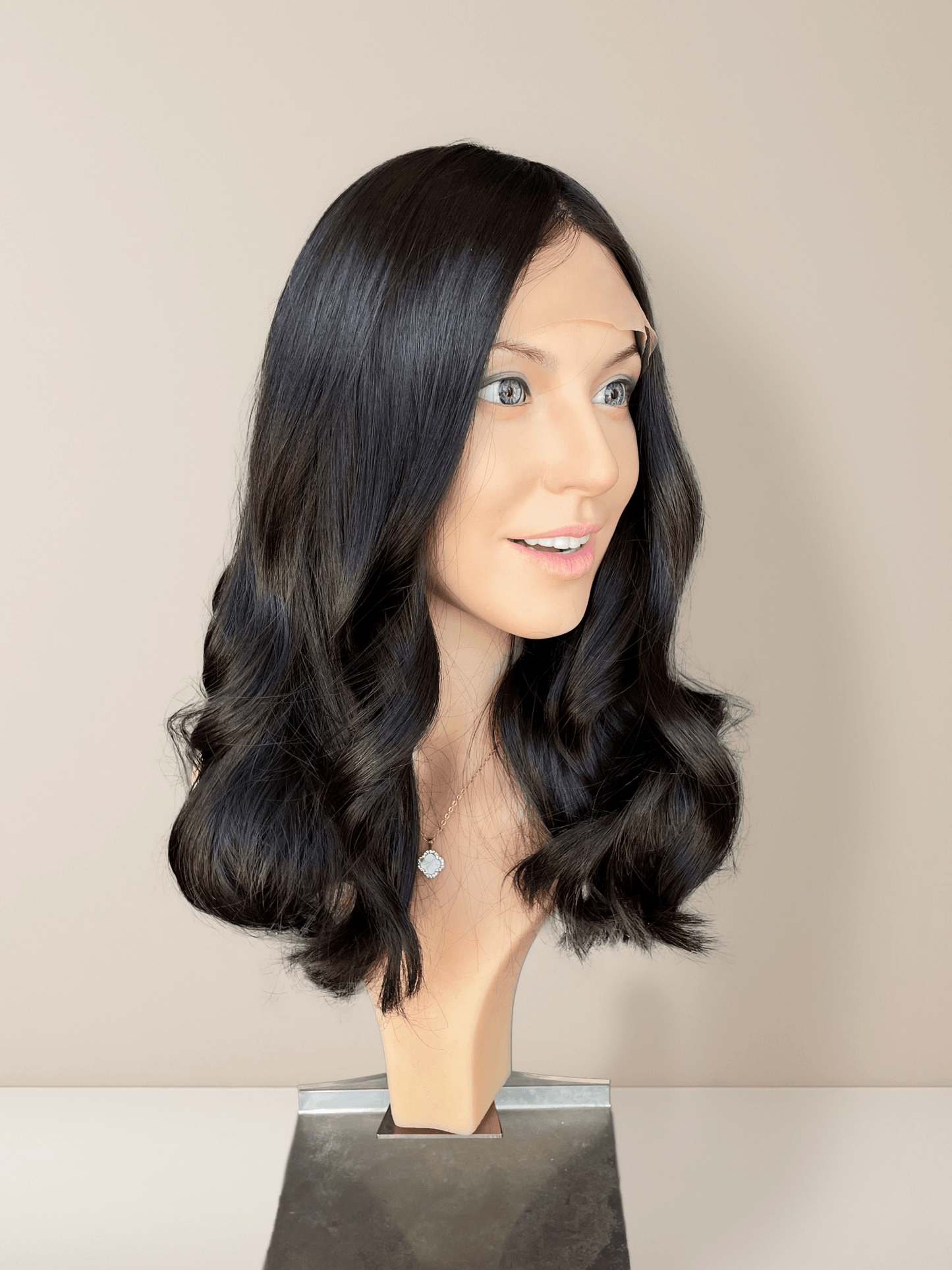 Seraphina Medical Lace Front Base 100% Human Hair Wigs - GoldenCrownWigs