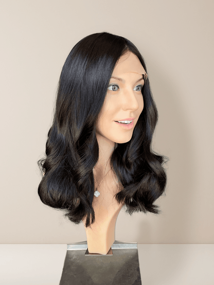 Seraphina Medical Lace Front Base 100% Human Hair Wigs - GoldenCrownWigs