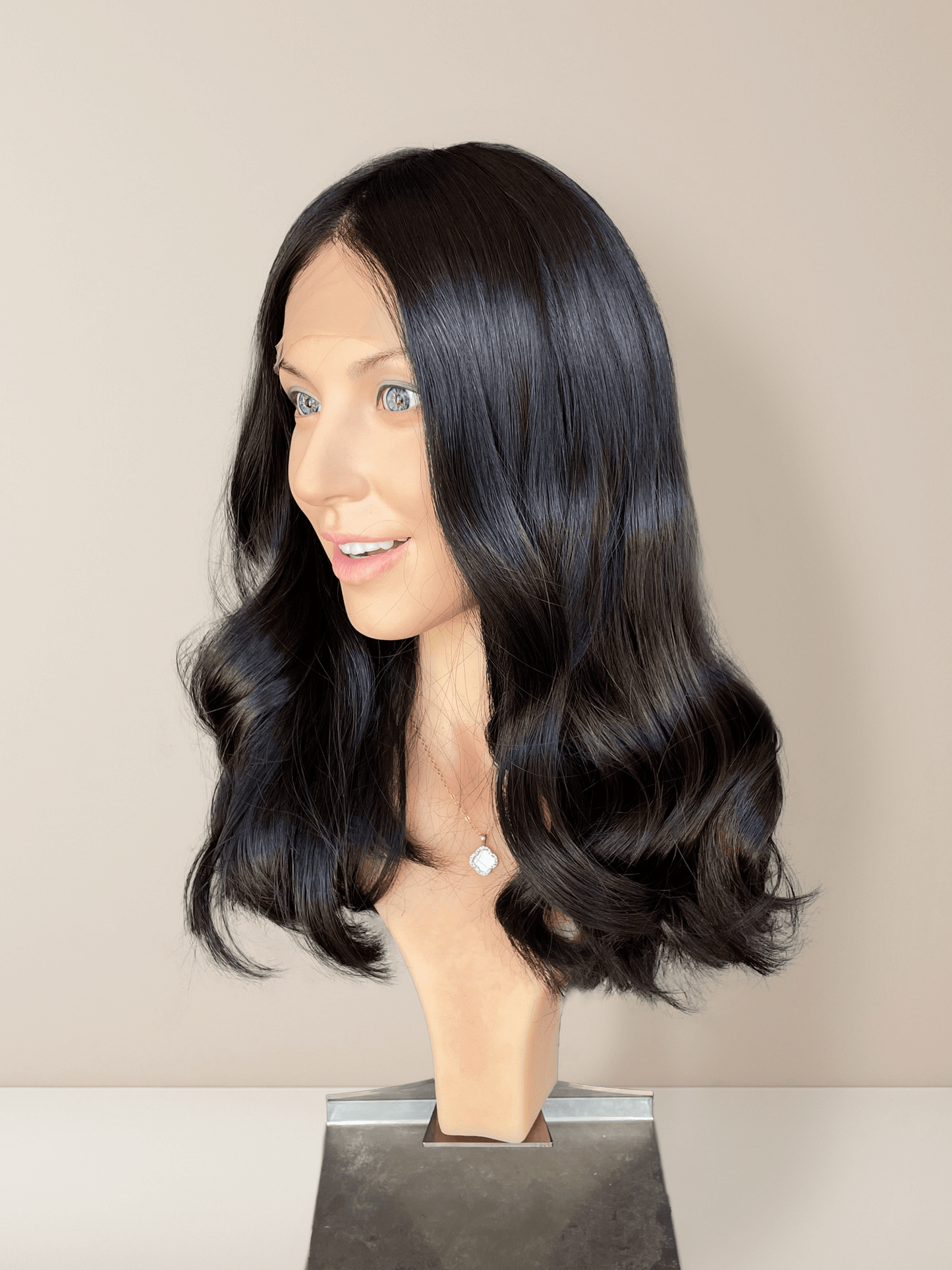 Seraphina Medical Lace Front Base 100% Human Hair Wigs - GoldenCrownWigs