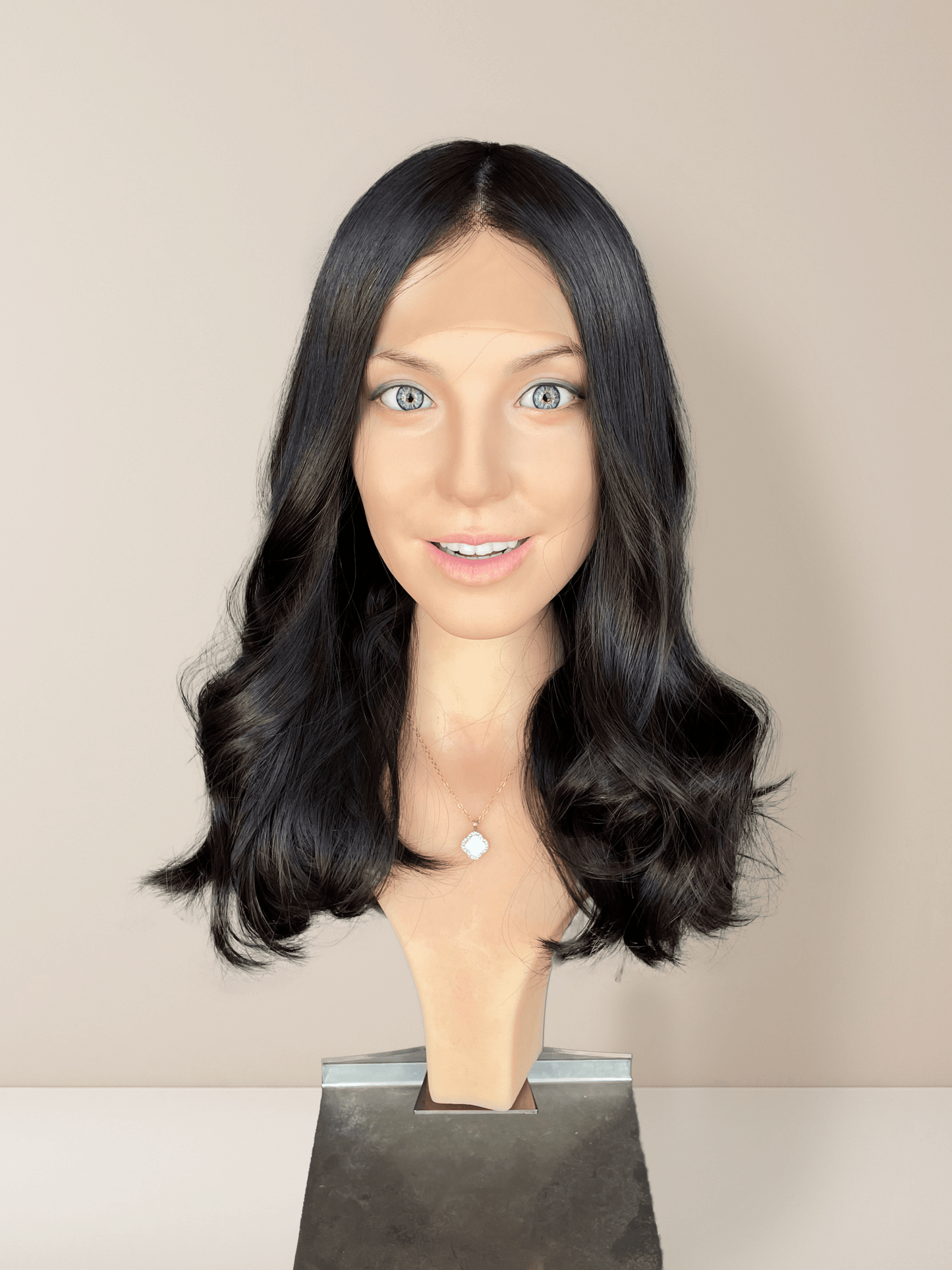 Seraphina Medical Lace Front Base 100% Human Hair Wigs - GoldenCrownWigs