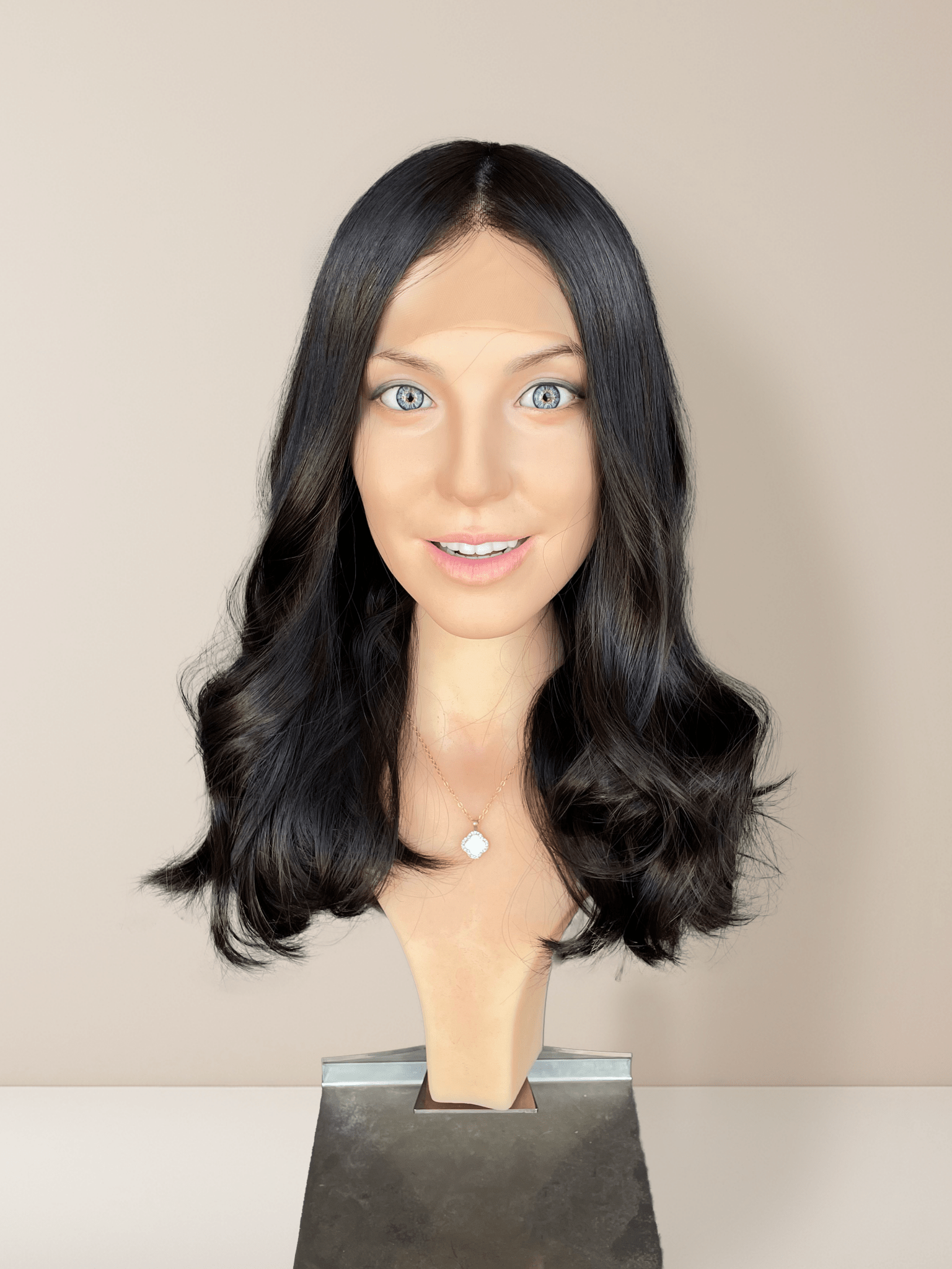 Seraphina Medical Lace Front Base 100% Human Hair Wigs - GoldenCrownWigs